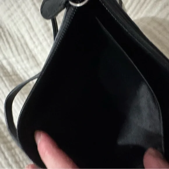 Coach Black and Gray Signature Jacquard Shoulder Bag - Picture 4 of 5